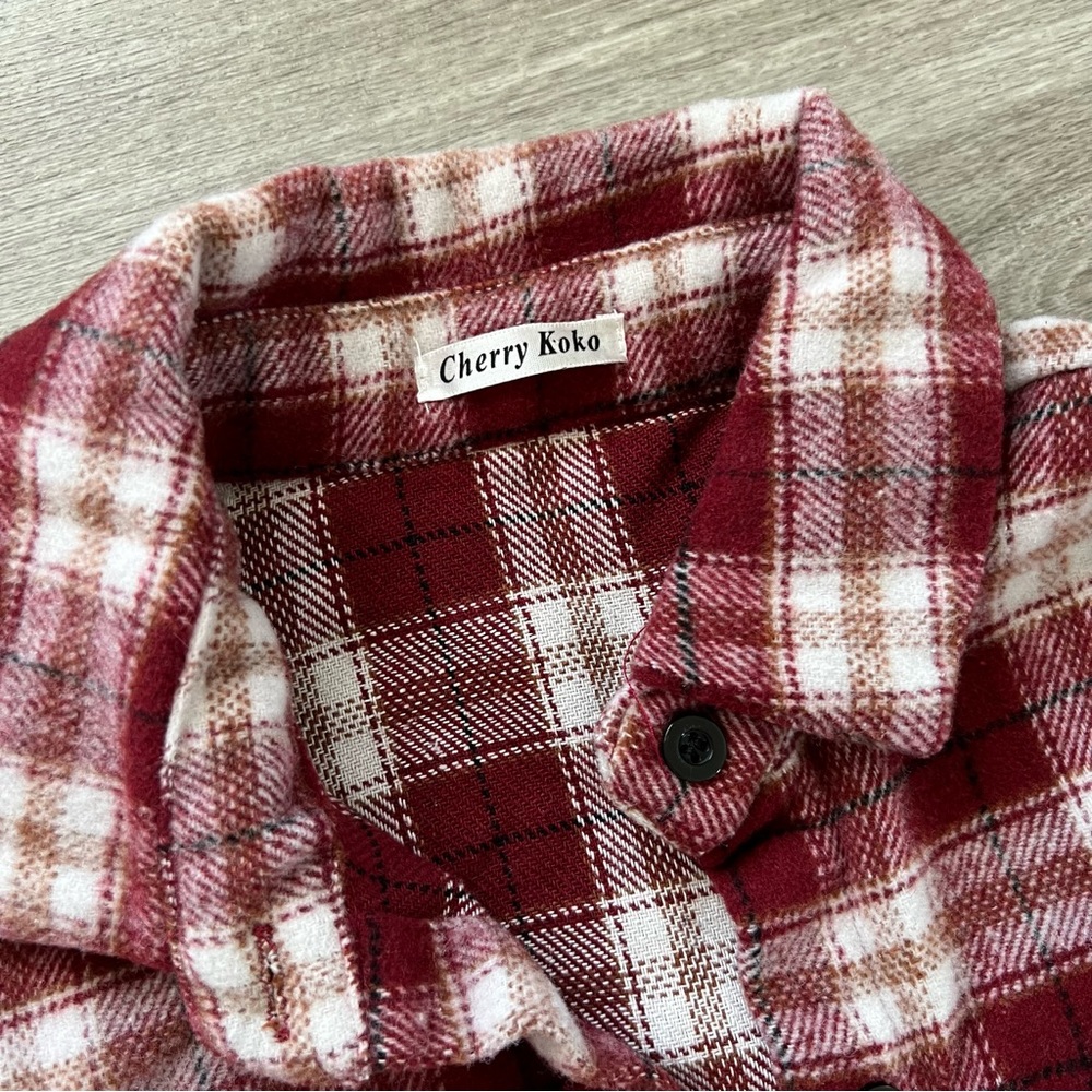 Oversized Plaid Shacket - Picture 3 of 4